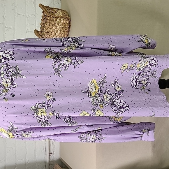 - Ophelia Roe Lavender Loose Tunic Size 2X - Picture 6 of 8